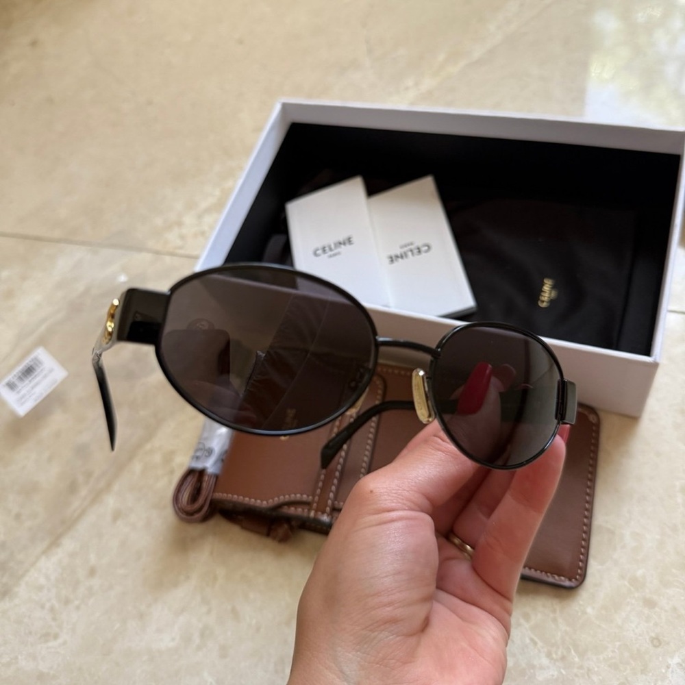 Celine TRIOMPHE METAL 01 SUNGLASSES IN METAL